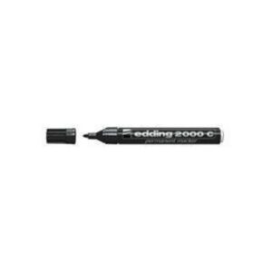 EDDING 2000 — Lot de 10 marqueurs permanents noirs pointe ogive