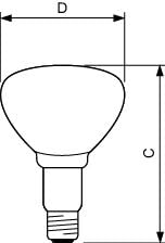 PHILIPS BR125 IR — Lampe infrarouge rouge 250W E27 – Image 3