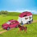Alternative view of SCHLEICH — Voiture avec remorque pour chevaux et 1 cheval