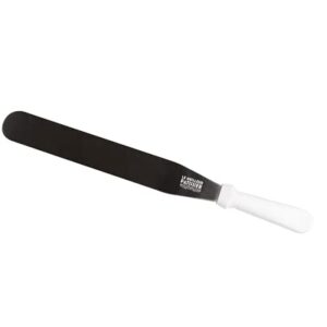 SPATULE A LISSER INOX 31 CM MANCHE BLANC