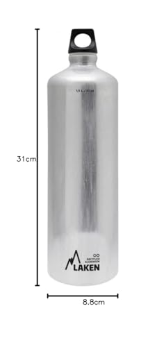 LAKEN Futura — Gourde en aluminium 1,5 l Argent – Image 2
