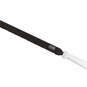 COUTEAU A GENOISE INOX 31CM MANCHE BLANC