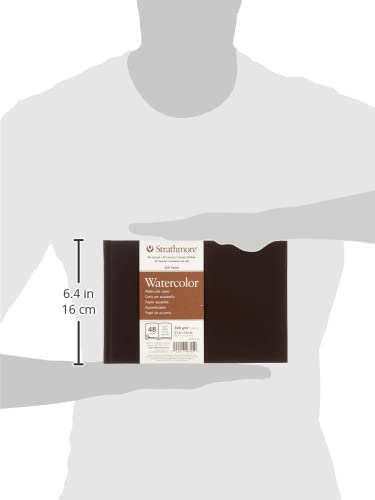 STRATHMORE Série 400 - Carnet Aquarelle 24 feuilles 21.6 x 14 cm couverture rigide - 300g/m² - grain fin – Image 3