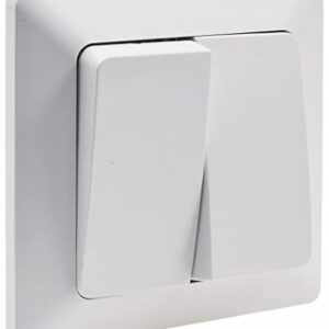 MILOS Serien-Schalter 2-fach weiß matt