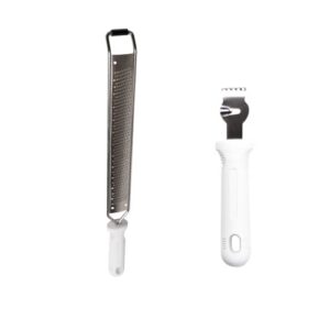 ZESTEUR / CANNELEUR MANCHE BLANC + MINI RAPE LONGUE PLATE P.TR MANCHE BLANC