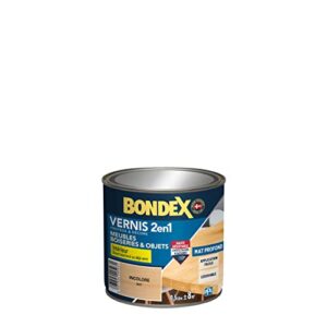 BONDEX - Vernis - Protège et Embellit tous bois extérieurs - Idéal bois soumis aux climats extrêmes ou à l'atmosphère marine - Brillant - 0,25l - Chêne foncé