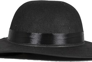 Alternative view of P'TIT CLOWN — Chapeau de Rabbin noir avec cheveux adulte