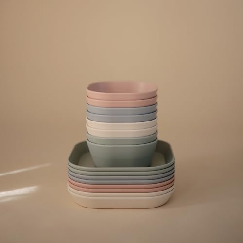 MUSHIE — Assiette pour enfants réutilisable sans BPA ivoire – Image 7