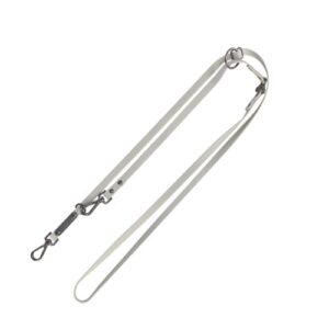 Laisse réglable CityStyle, PVC - S–M: 2,00 m/13 mm, gris clair