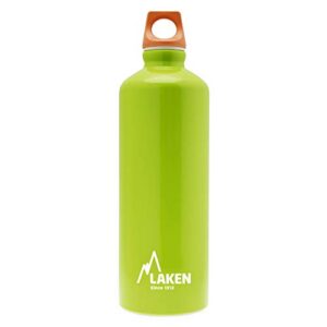 Alu. bottle Futura 0,75 L. - pink cap - Green bottle