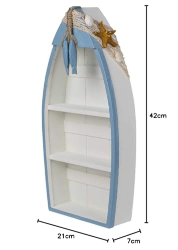 OUT OF THE BLUE — Étagère décorative bateau de pêche 42 x 20,5 cm – Image 2
