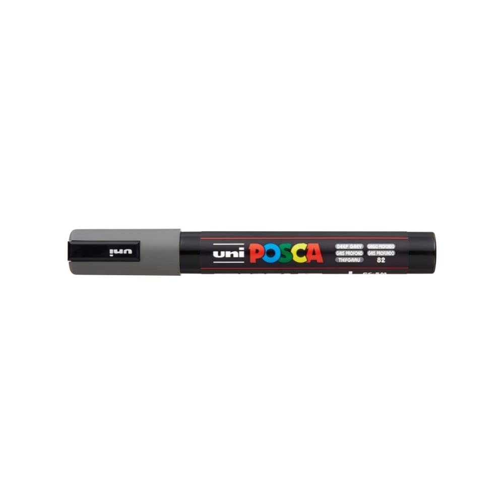 POSCA PC-5M — Marqueur Gris Profond pointe conique 2,5 mm – Image 3