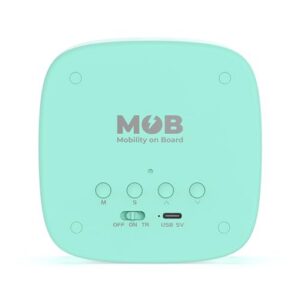 Alternative view of MOB Billy Clock — Réveil veilleuse enfant motif lapin turquoise