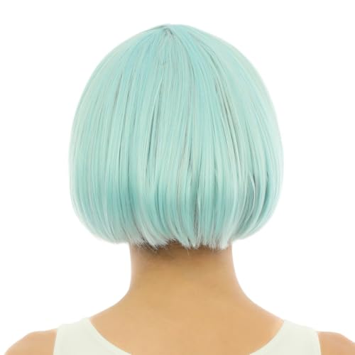 P'TIT CLOWN — Perruque cabaret bob wig bleu clair – Image 2