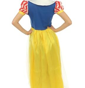 Alternative view of PTITCLOWN — Déguisement Princesse jaune bleu Adulte