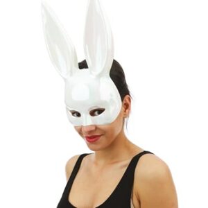 Alternative view of P'TIT CLOWN — Demi-masque lapin iridescent avec élastique