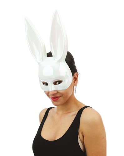 P'TIT CLOWN — Demi-masque lapin iridescent avec élastique – Image 2