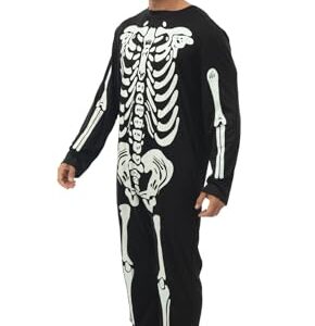 Alternative view of P'TTIT CLOWN — Costume squelette phosphorescent adulte S/M