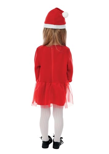 P'TIT CLOWN — Costume Mère Noël Enfant 3-4 ans – Image 2