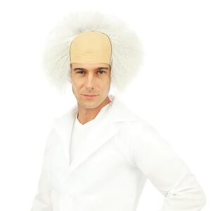 Alternative view of P'TIT CLOWN — Perruque Savant Fou Adulte Homme Gris