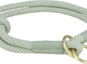 Soft Rope collier semi-étrangleur - S: 35 cm/ø 6 mm, sauge/menthe