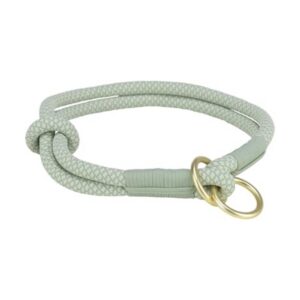 TRIXIE — Collier demi-slip doux vert sauge/menthe