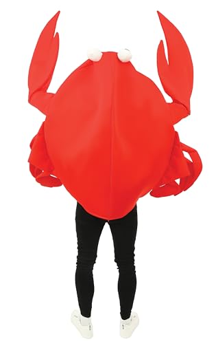 P'TIT CLOWN — Costume Crabe Adulte Taille Unique Rouge – Image 2