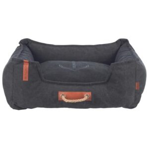 BE NORDIC lit Föhr, angulaire - 80 × 60 cm, noir