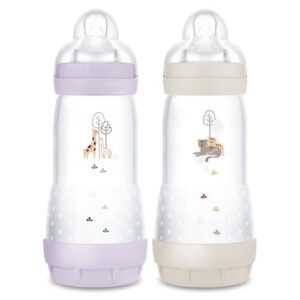 MAM Easy Start — Biberons anti-colique 320 ml x2 Lilas/Sable