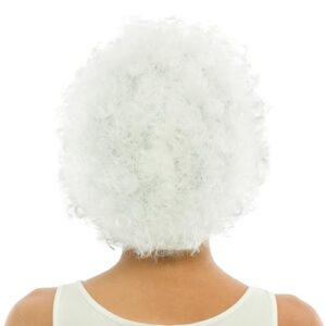 Alternative view of P'TIT CLOWN — Perruque courte frisée blanche