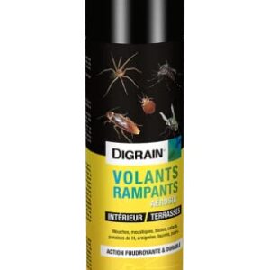 Aérosol Digrain volants et rampants 500 ml - Action foudroyante & durable