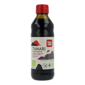 Sauce de soja sans gluten (50% moins de sel) BIO 500 ml - LIMA