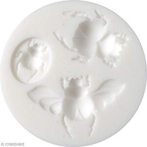 Mini moule en silicone pour pâte FIMO - Scarabée