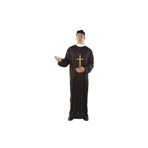 P'TIT CLOWN — Déguisement Adulte Curé Taille Unique Noir