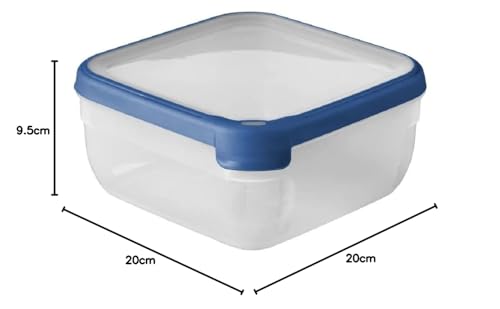 CURVER — Boîte alimentaire carrée 2,5L bleue – Image 4