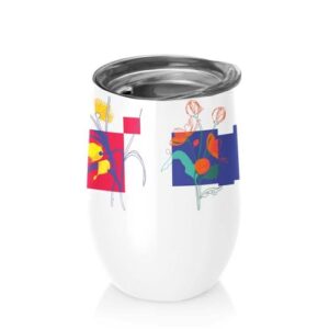 Mug de bureau 420ml Bioloco Office Digital Flower - Chic Mic
