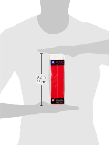 Rayher 34448287 Fimo Professional Grand Bloc, Rouge classique, 454g – Image 3