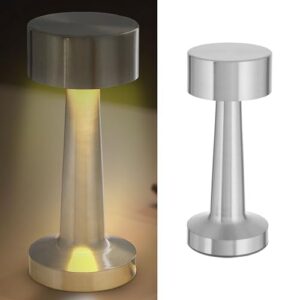 LED tabellamp TOUCH, silver, USB, ca. 21cmH