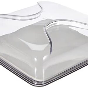 CLOCHE A FROMAGE CARREE:PLATEAU,PLAT,CLOCHE