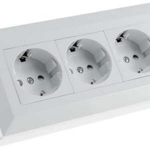 3-fach Steckdosenblock, weiß