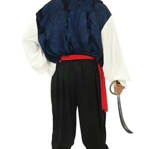 Alternative view of P'TIT CLOWN — Déguisement Pirate Bleu Homme L-XL
