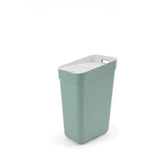 CURVER Poubelle de Tri 30L Ready to Collect - avec Support Mural pour Mur ou Porte - Cuisine, Salle de Bain, Buanderie - 100% Recyclé -Vert