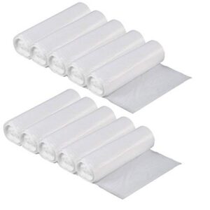 Sacs poubelle classique predecoupes TRANSPARENT 130Litres rouleau de 20 LOT DE 10