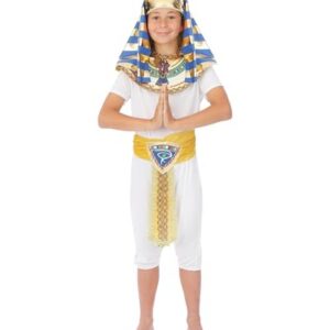 P'TIT CLOWN - Déguisement Egyptien Enfant Parfait pour Carnaval, Anniversaire, Fêtes Costumées et Évènements à Thème (Costume Égyptien, 5-6 ans)