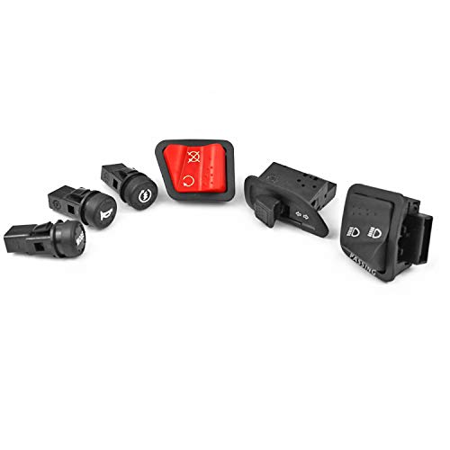 COMMODO / COMMUTATEUR DROIT ET GAUCHE SCOOTER ADAPT. PIAGGIO (OEM : 294723 / 294434 / 58236R / 294877 / 58058R / 58057R)