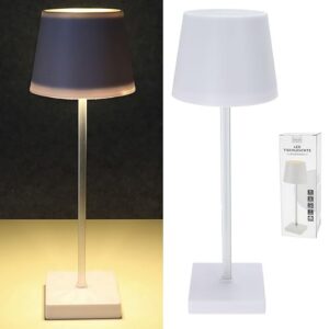 LED table lamp, battery, white, M, ca. 32cmH
