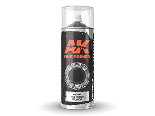 Fine Primer Black - Spray 400ml (Includes 2 nozzles)