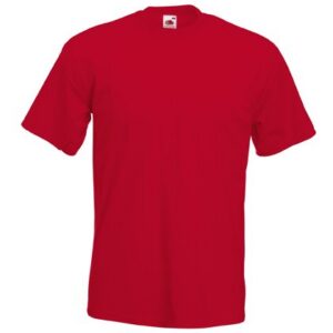Lot de 3 Fruit Of The Loom Super Premium Tee shirt Rouge Medium