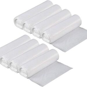 Sacs poubelle classiques predecoupes TRANSPARENT 110Litres rouleau de 25 LOT DE 8