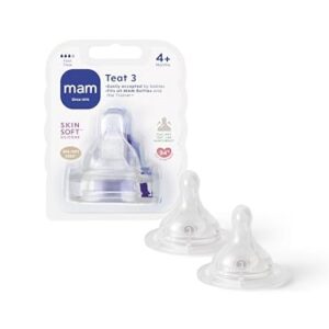 MAM - Lot de 2 tétines silicone debit 3 rapide